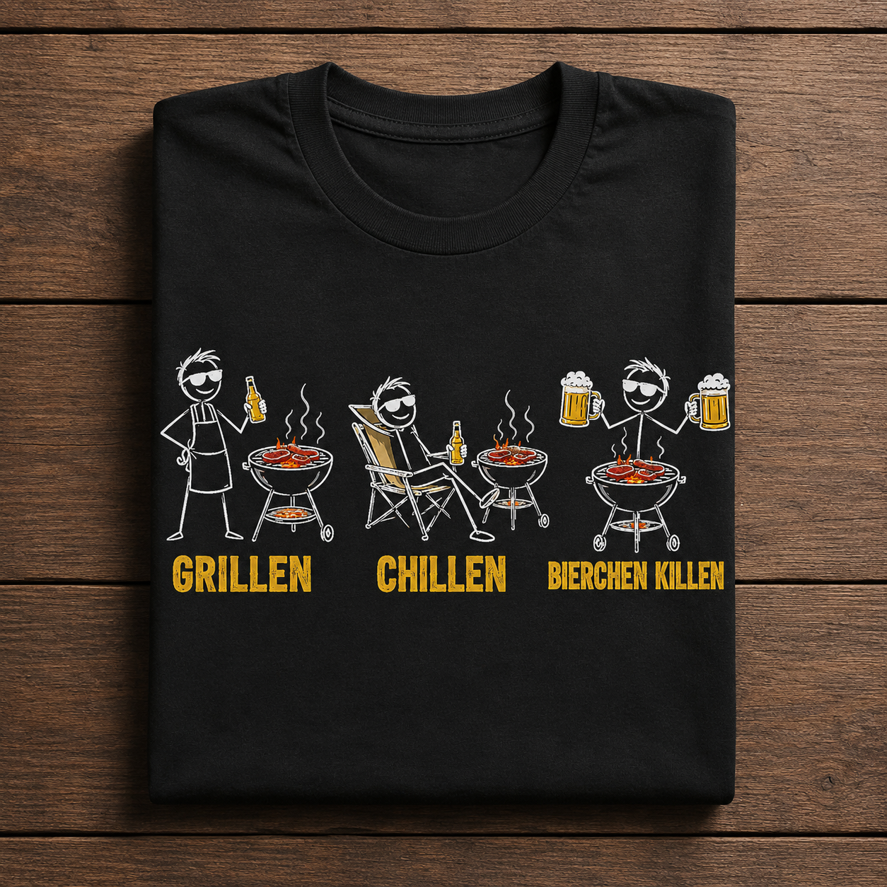 Grillen-Chillen Premium T-Shirt