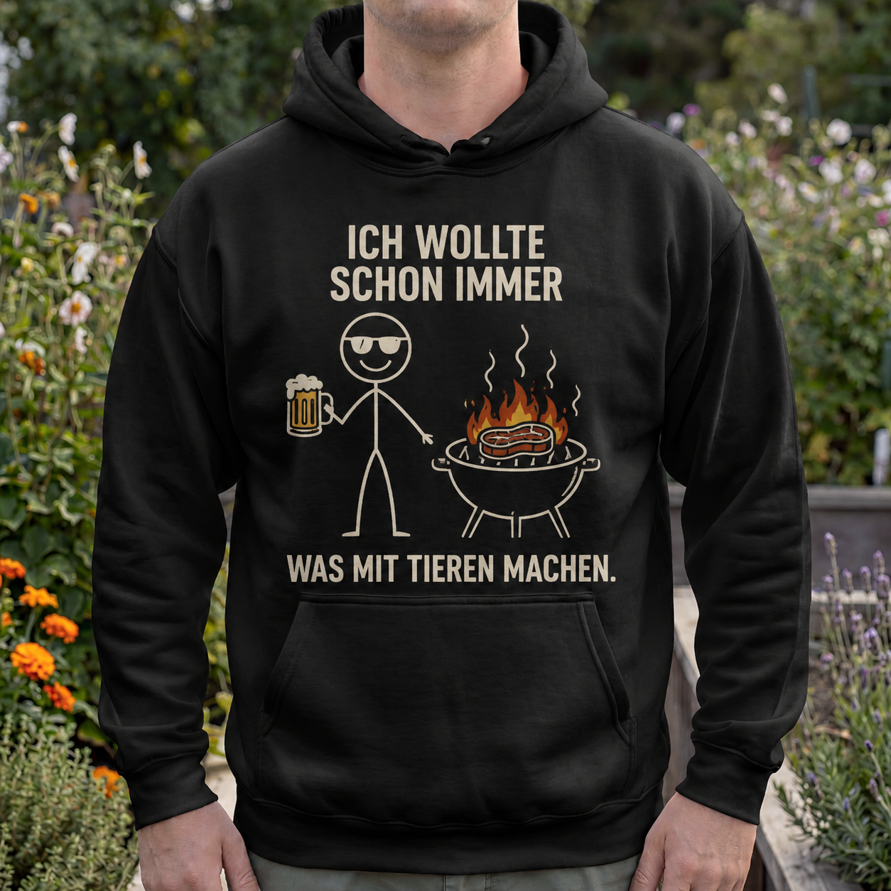 Schon immer was mit Tieren Premium Hoodie